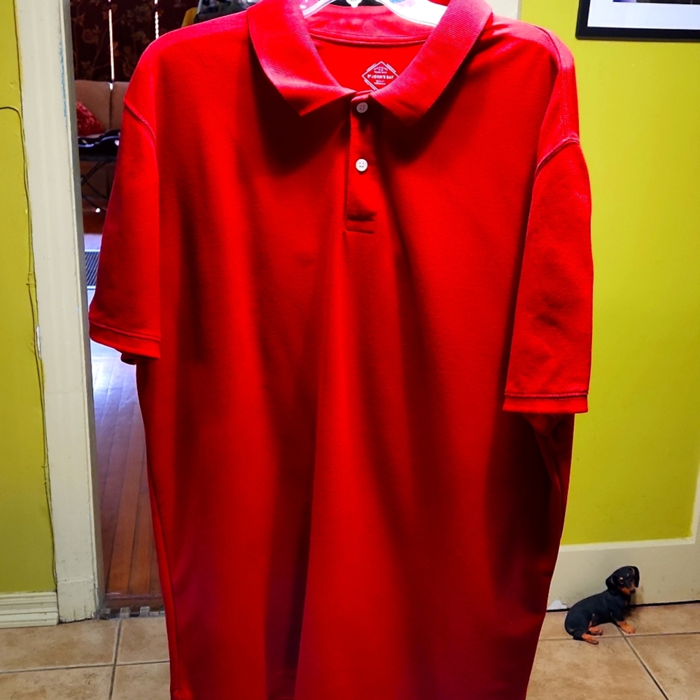 Men Red polo Sz( XL )